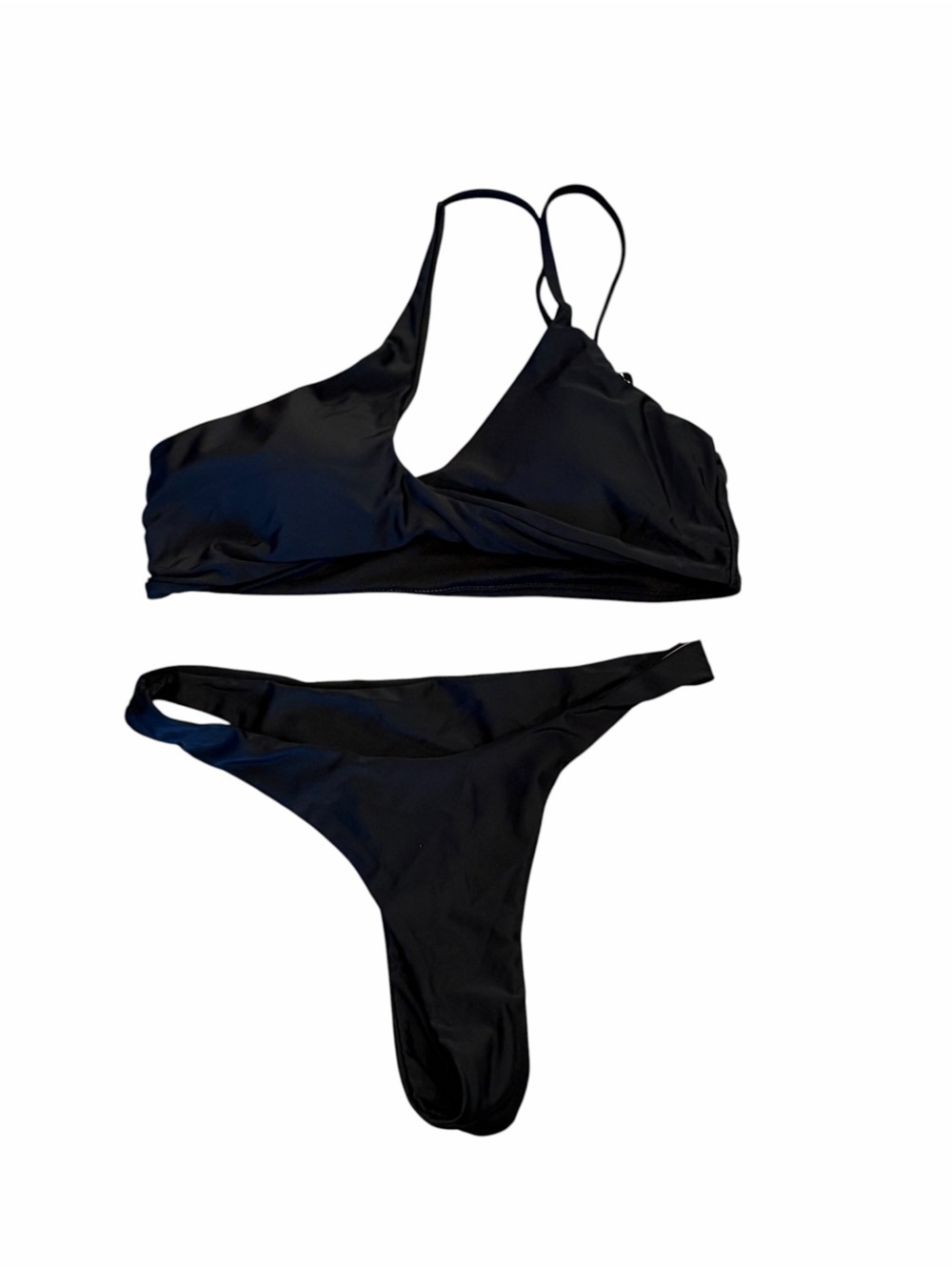 Black Women's Two-Piece Swim Set - Minimal Bikini